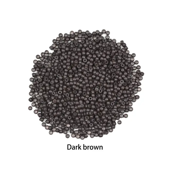 500 pièces Microring Extensions de cheveux 3.0X1.5X1.5mm perles