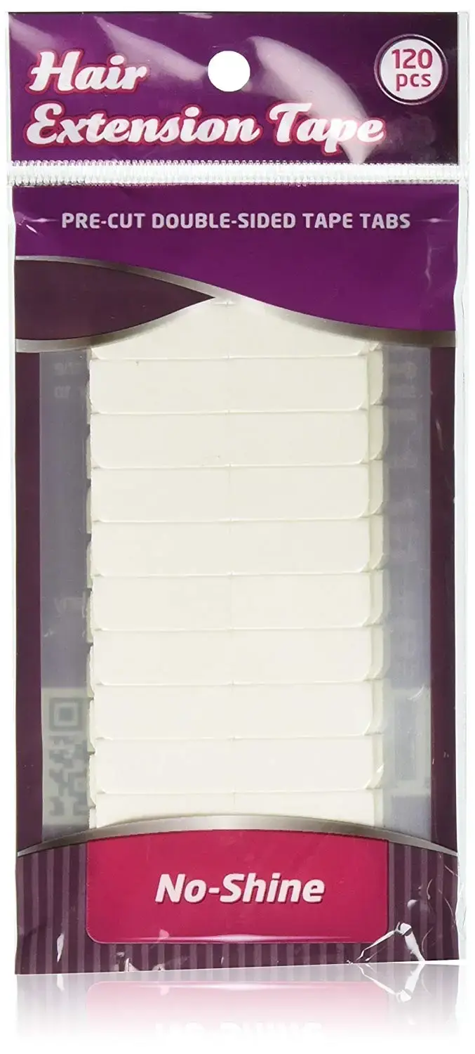 Ruban adhésif Double face imperméable blanc sans brillance pour Extension de cheveux