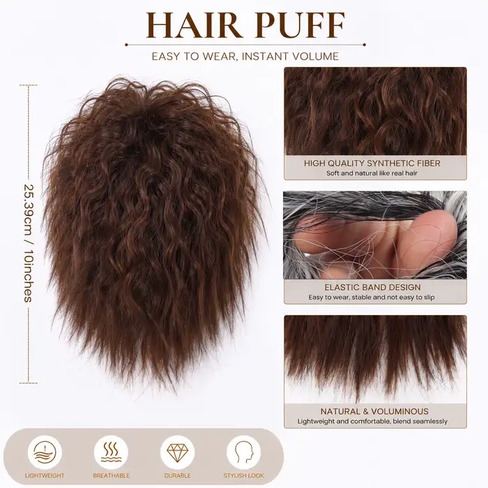 Synthetic wool curly short