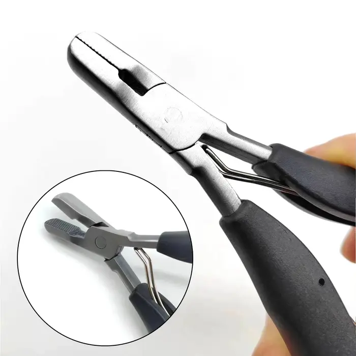 Nanoring Extension Tangs 1pc pince d'extension Capsules de cheveux pinces Nano anneau Extensions