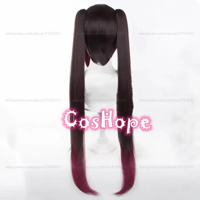 Perruque de Cosplay Synthétique de Style Zigzag de 90cm de Long