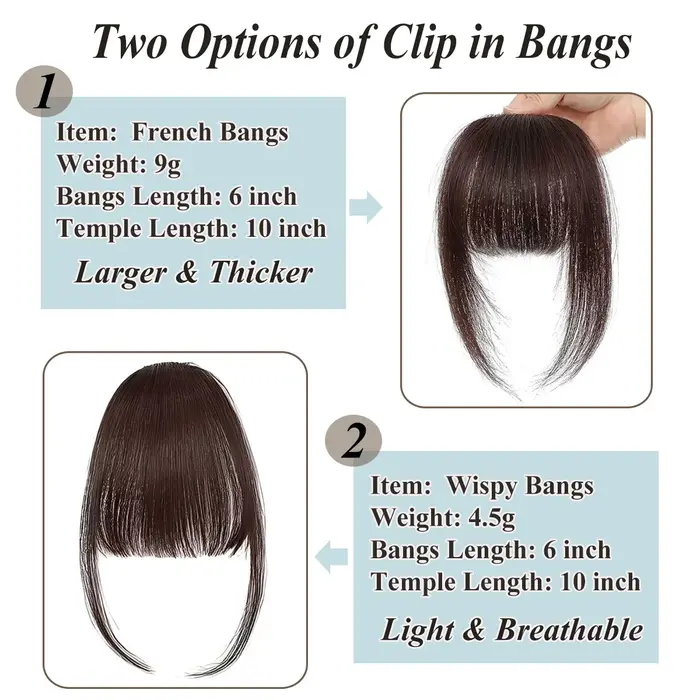 Franges françaises à clipser