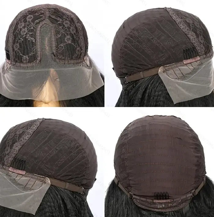 Perruque Lace Front Synthétique Blond Kinky Curly Doux Pré-épilée 26" 180 Densité Sans Colle 13X4X1 Pour Femme Avec Baby Hair Usage Quotidien