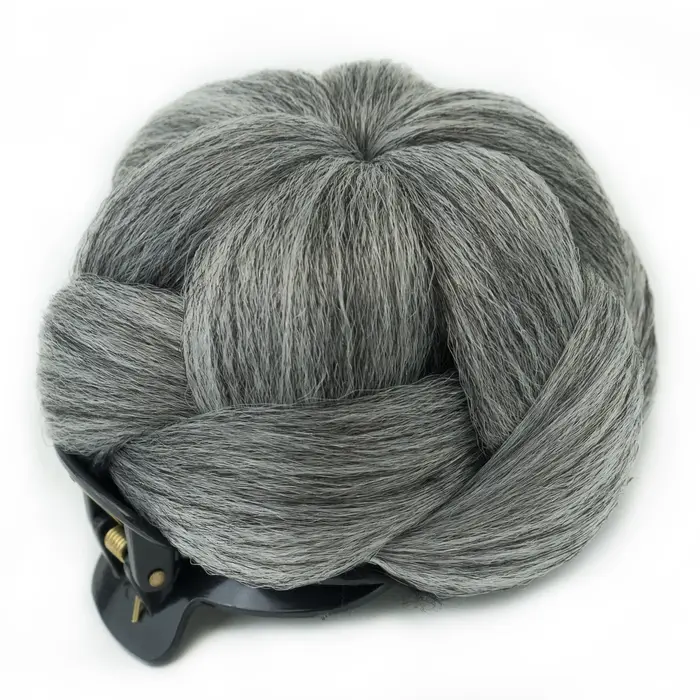 Soowee Chouchou pour cheveux tressés - Postiche à griffes pour un chignon facile et un coiffage