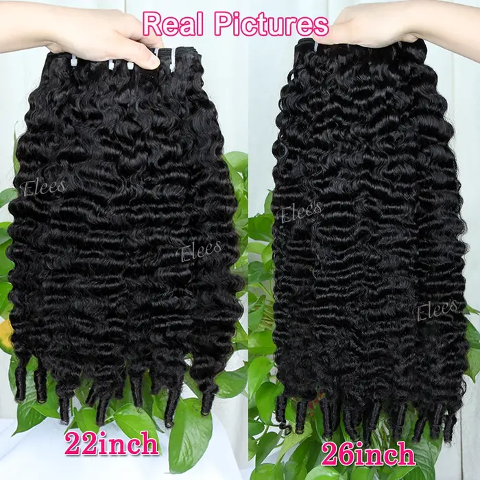 Offres de lots de cheveux humains bouclés birmans 15A