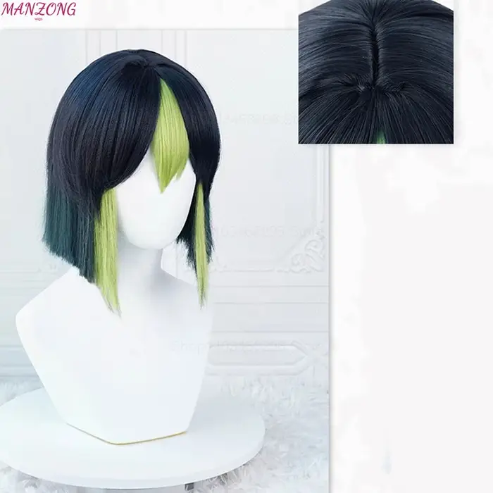 Perruque de Cosplay Tighnari pour Femme