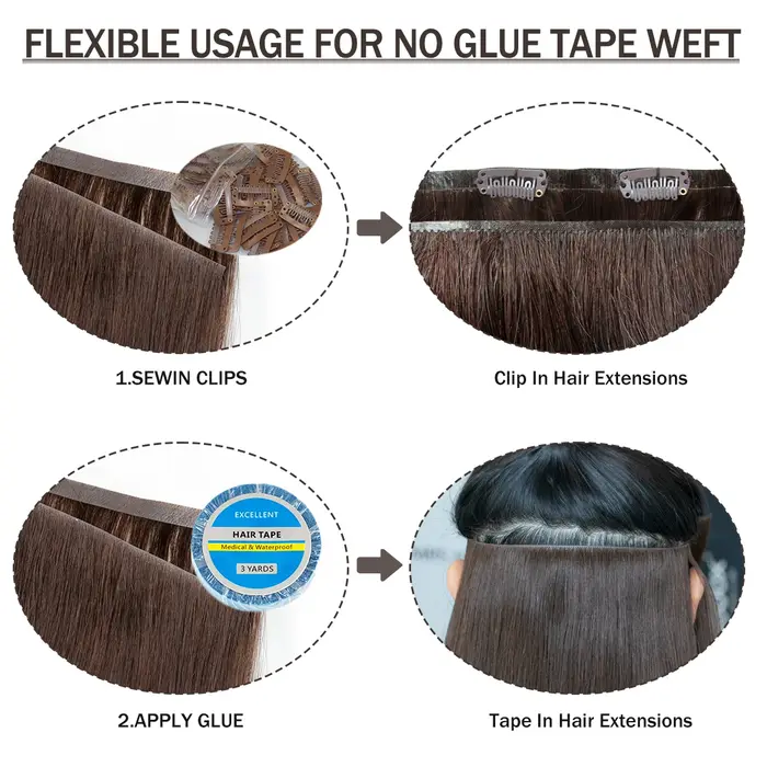 Bundles de cheveux humains de trame d'unité centrale