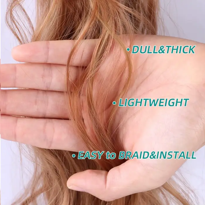 Extensions de cheveux synthétiques pour tresses françaises