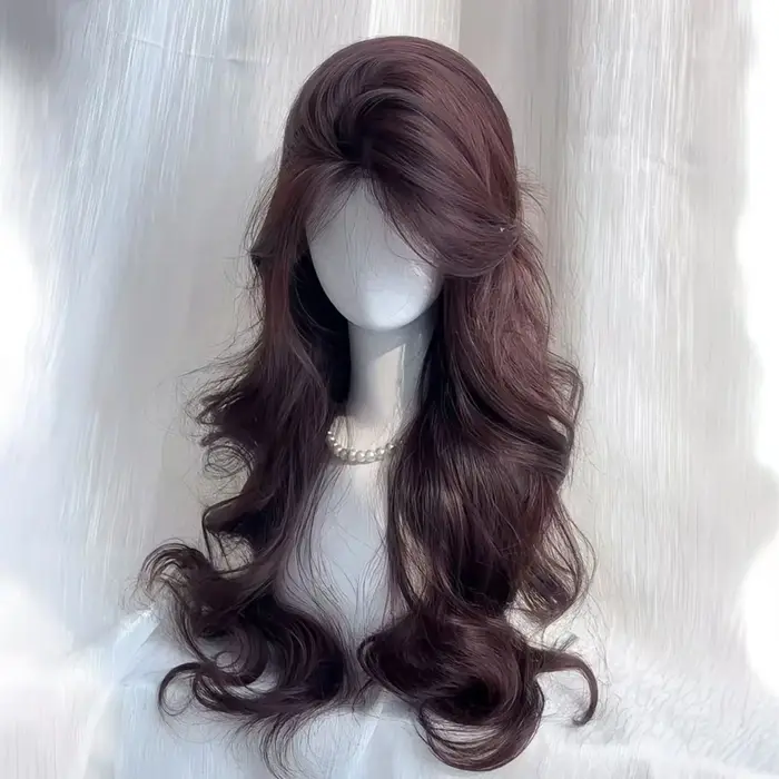 Perruque noire Lolita pour femmes