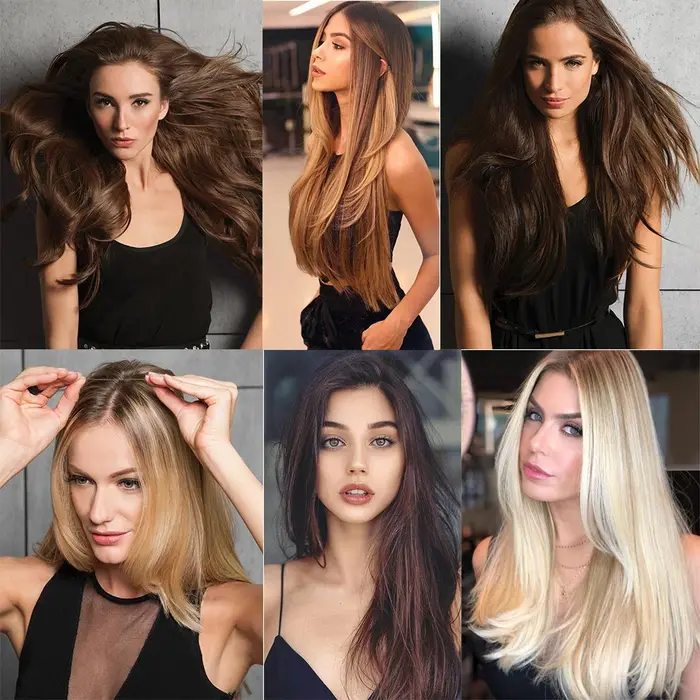 Extensions capillaires synthétiques sans Clips