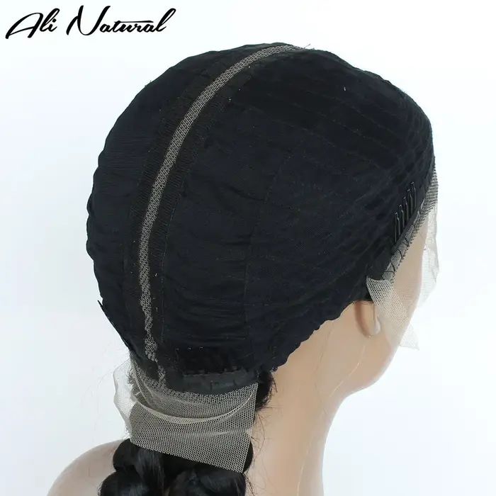 Perruque tressée 360 Lace avec cornrows et baby hair