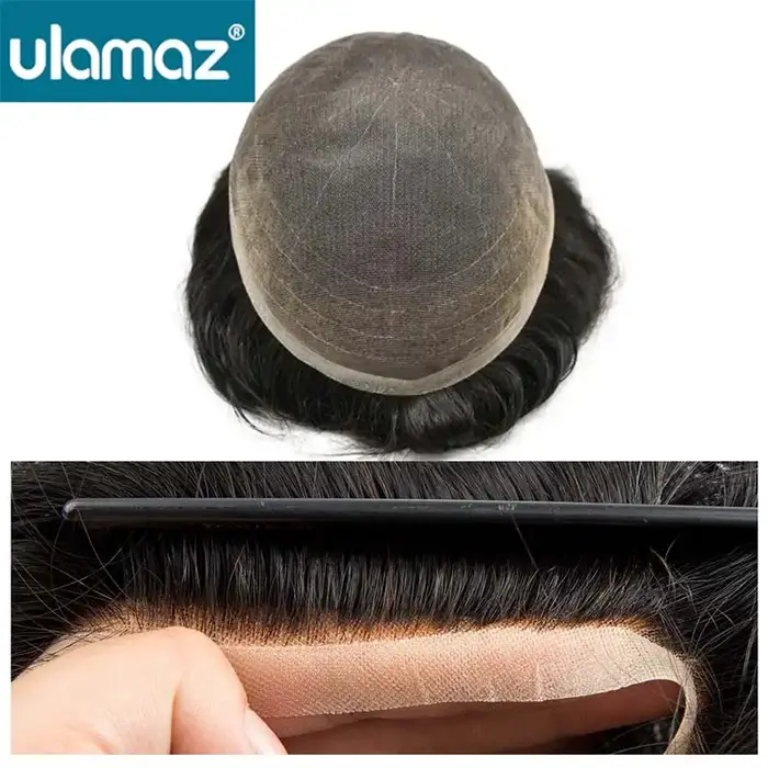 Perruque toupet Full Lace pour hommes