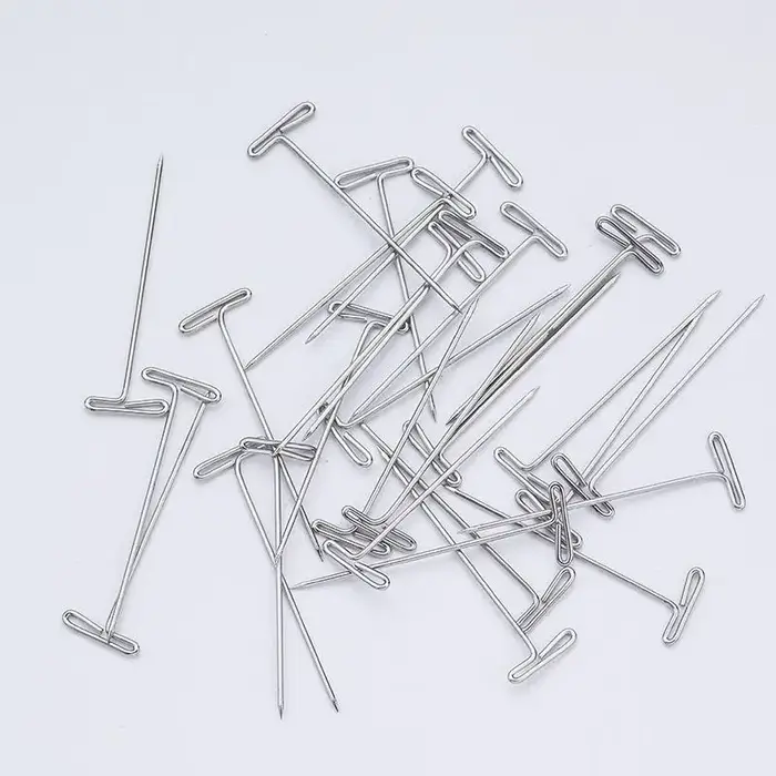 Épingles de fixation pour perruques en forme de T