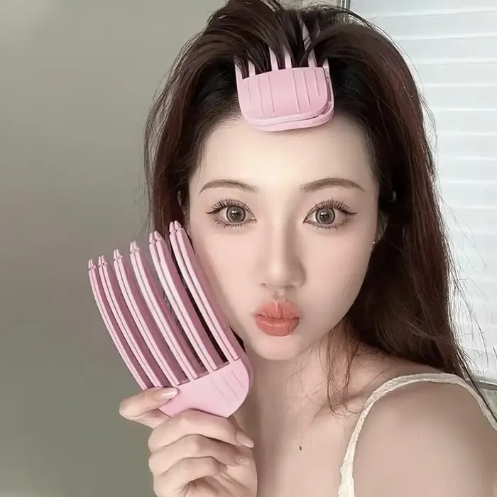 Épingle à cheveux moelleuse frangue à friser Clips racines
