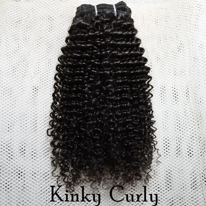 IXTUYLLY Tissage de cheveux humains 4C Afro Kinky Curly