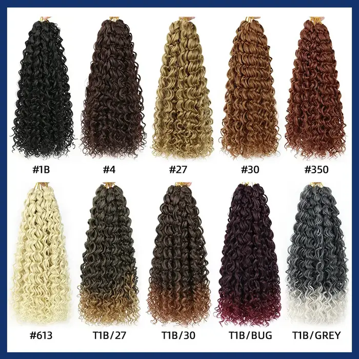 Extensions de cheveux au crochet ondulés style Beach Curl