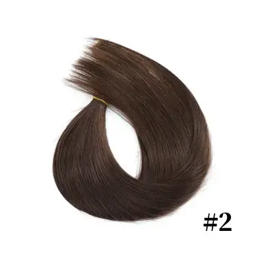 Extensions d'anneaux à micro-boucles de cheveux 100% humains, trame droite, petites boucles pour une