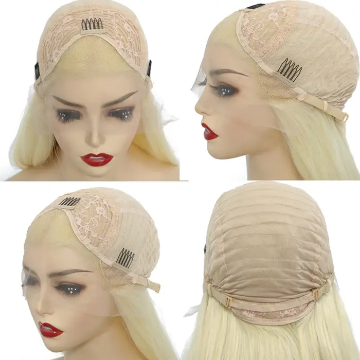 Perruque Lace Front Wig synthétique rouge longue et lisse
