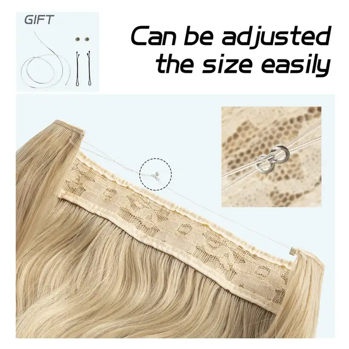 Extensions de cheveux synthétiques naturelles