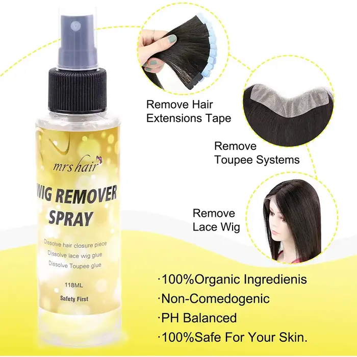 Dissolvant de colle pour cheveux