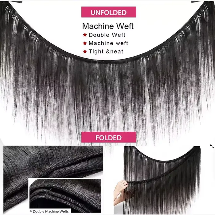 Faisceaux De Cheveux Humains 18 20 22 Pouces Tissage Cheveux humains brésiliens solde Fashowbeauty B