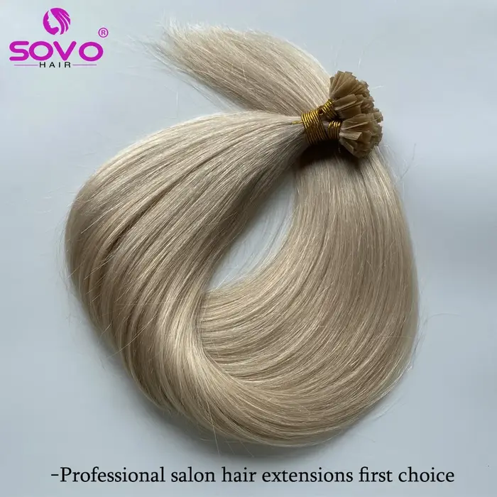 Extensions de cheveux humains pré-collées à pointe en V