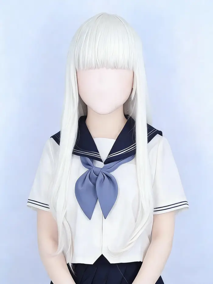 Perruque Anime Kigurumi, masque personnalisé, perruque intégrale