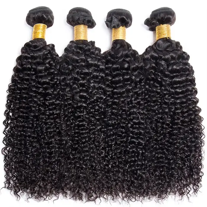 Mèches brésiliennes naturelles Remy ondulées bouclées, tissage profond, 22 24 26 pouces, Extensions