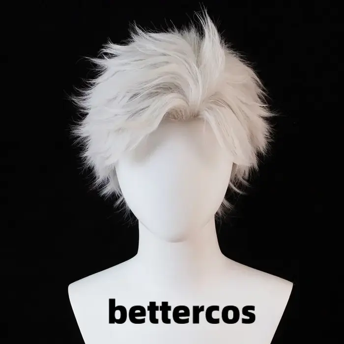 Perruque Synthétique Courte avec Bonnet pour ixd'Halloween