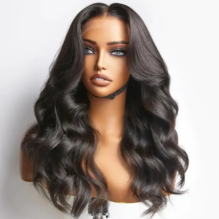 Cheveux brésiliens 5x5 haut en soie pleine dentelle perruque