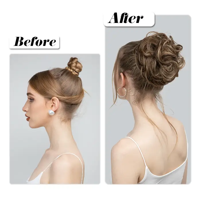 Extensions de Chignon synthétiques en désordre