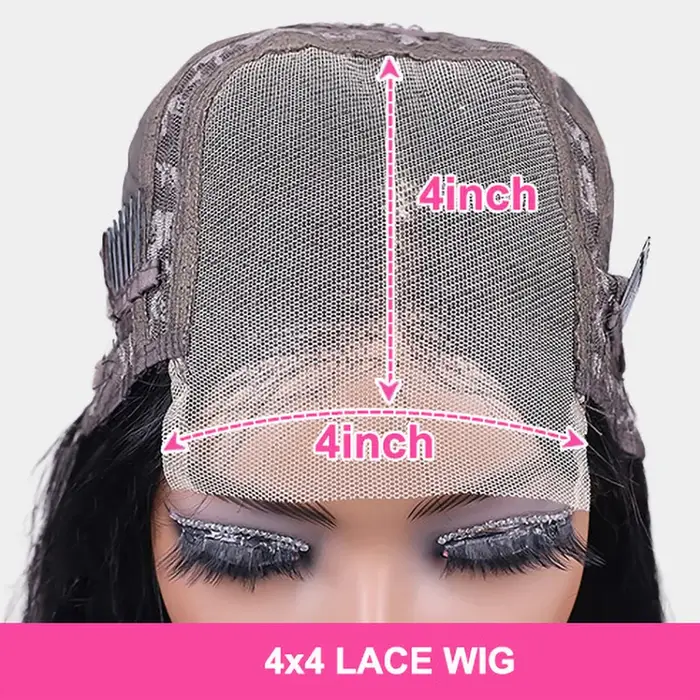 Perruque Lace Front Courte Bob Bouclée 13x4 Style Vietnamien, Perruque Frontale Deep Water Wave 2x6 