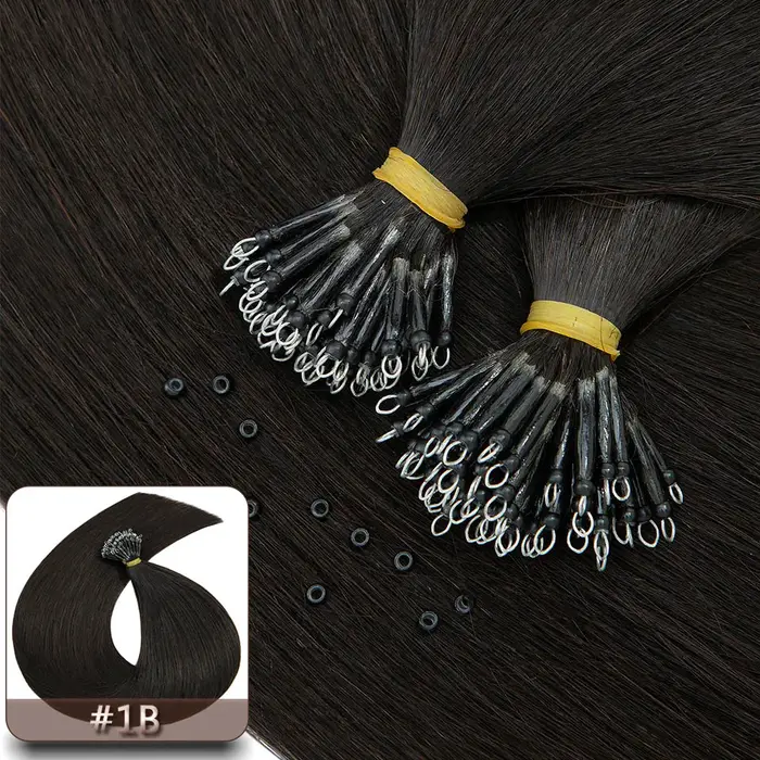 S-noilte-Extensions de Cheveux Naturels Lisses, Couleur Blond, Double Proximité, Perle Pré-collée de