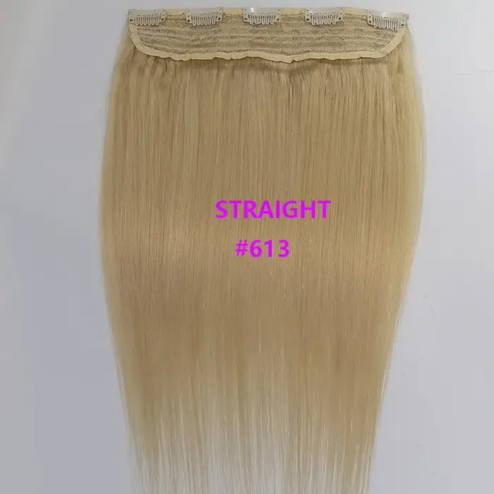 Extensions de cheveux humains à clips pour femmes