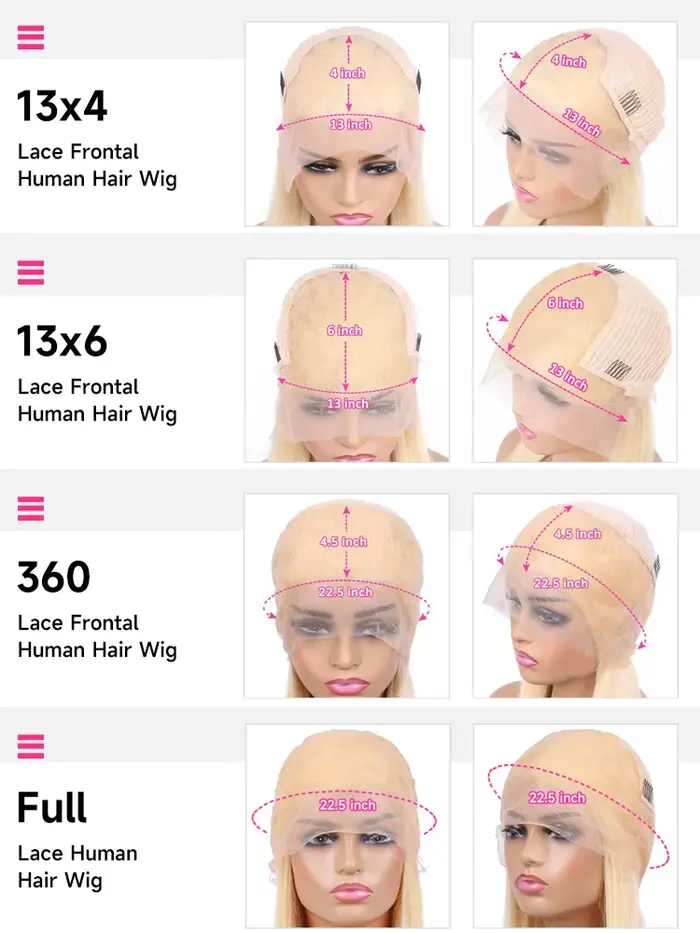 Perruque Full Lace Wig 360 naturelle lisse-Sophia