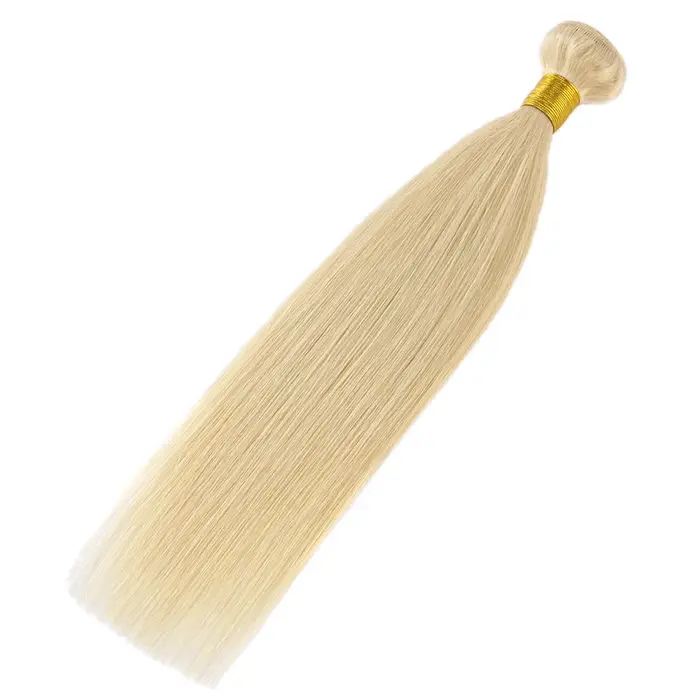 Tissage de Cheveux Humains Lisses Blonds