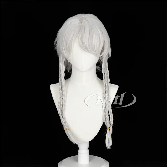 Perruques Cosplay ND Game Ta.com V Ithaqua Night Watch, MorFight Star, cheveux longs argentés pour la fête d'Halloween, Comic Con Coser