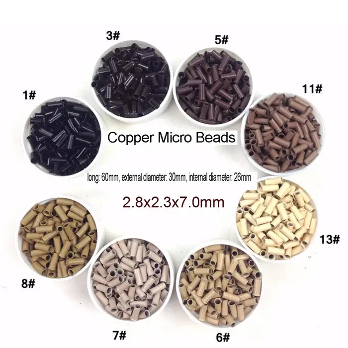 Micro anneau 2.8x2.3x7.0 évasé cuivre