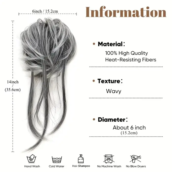 Perruque synthétique, extension de cheveux longs bouclés