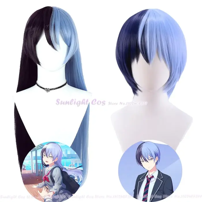 Perruque de Cosplay Aoyagi Toya pour Femme et Homme