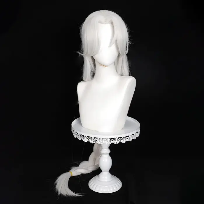 Reine perruque Anime TO BE HERO X Cosplay femmes 100 cm cheveux blancs