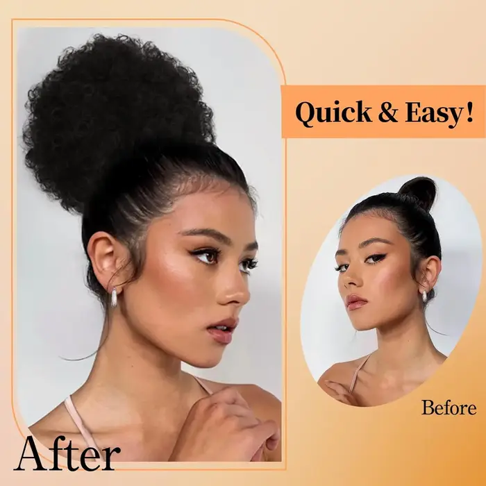 Queue de cheval afro synthétique pour cheveux naturels