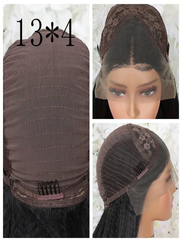 Perruque synthétique bouclée profonde pour femmes noires