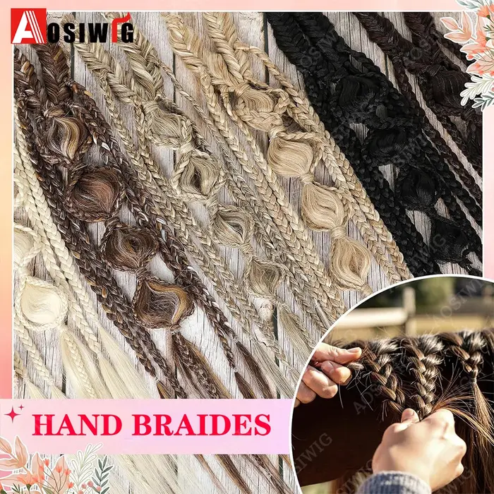Extensions de cheveux synthétiques tissées à la main Bohemia