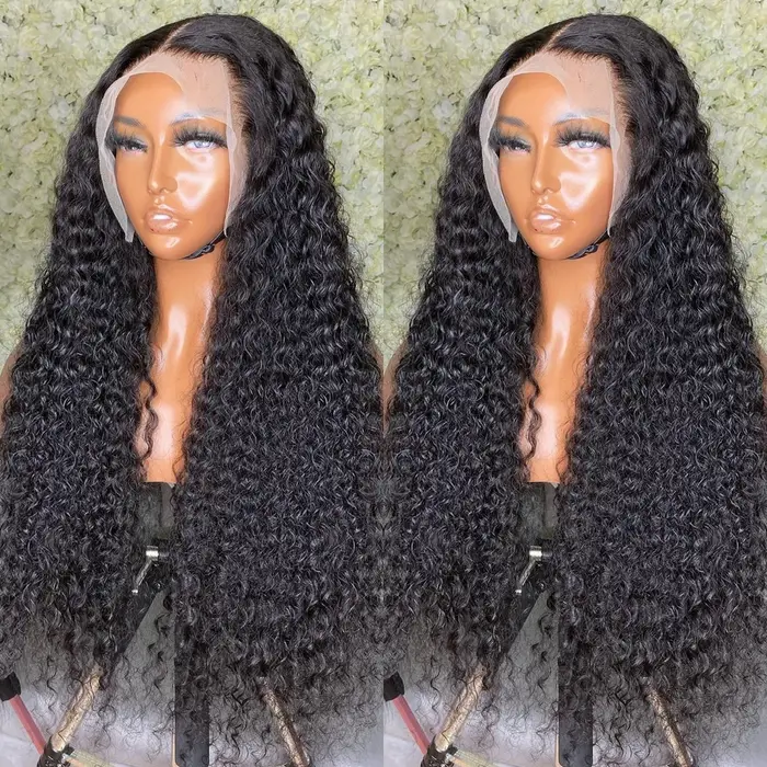 Perruque Lace Front Wig Naturelle Bouclée, Deep Wave, 13x4, 13x6, HD, 5x5, 6 Tages, 28 30 Pouces