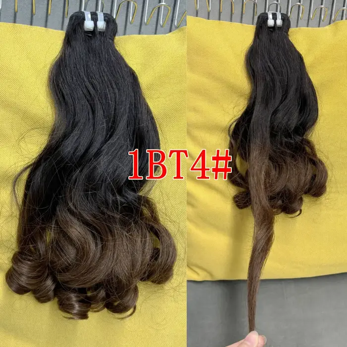 Extensions de cheveux humains naturels ondulés lâches 12A de 8 à 18 pouces