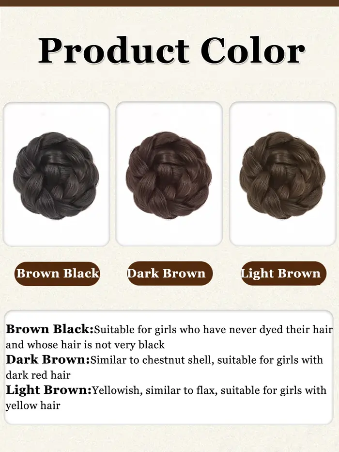 AOSIQUEEN – Chignon synthétique demi-cravate