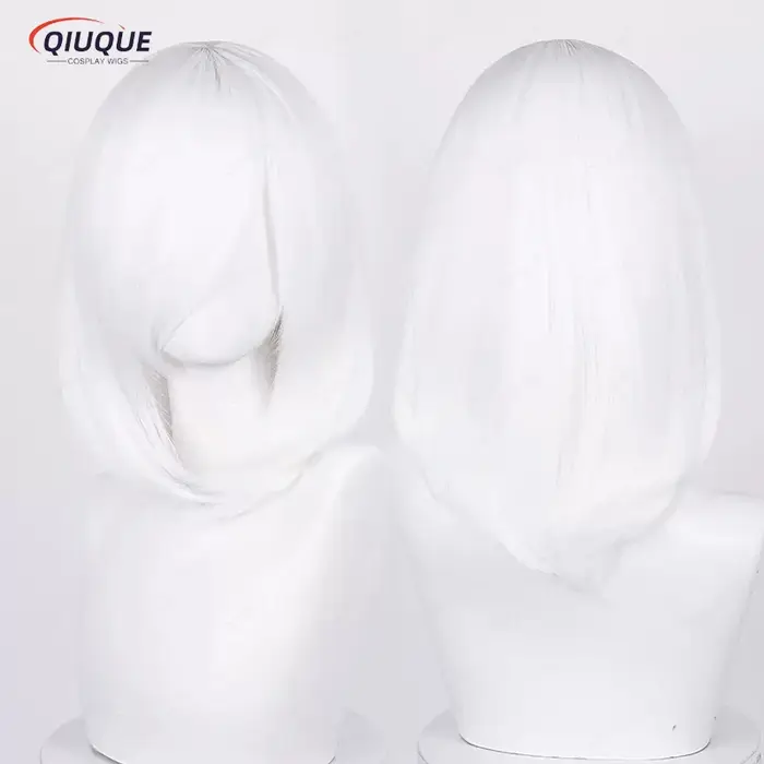 Perruque Anime Cosplay avec frange basique moyenne