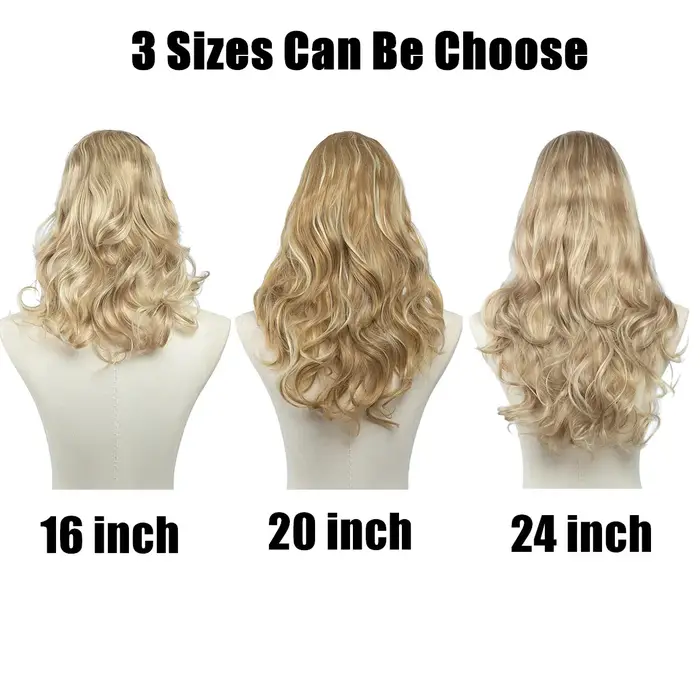 Extension de cheveux à clipser synthétique droite de qualité supérieure pour femme