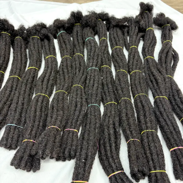 Extensions de Locs Régulières en Cheveux Humains de 6 à 20 Pouces